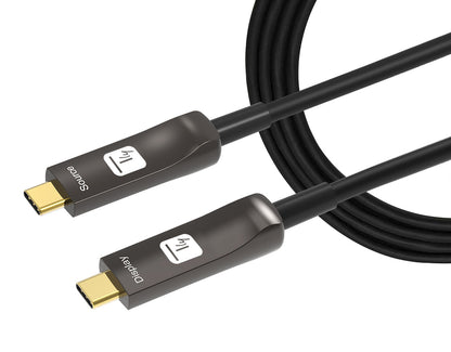 Cavo Audio/Video Ottico Attivo USB-C M/M AOC Fibra Ottica 4K 30m