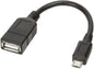Cavo USB 2.0 OTG A Femmina / Micro B Maschio 0.2 m