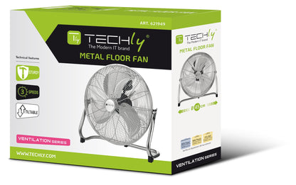 Ventilatore Industriale da Pavimento Diametro 45 cm 3 Livelli di Potenza