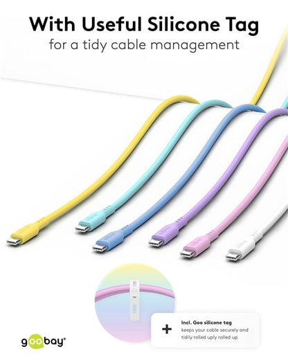 Cavo USB-C Maschio/Maschio USB 2.0 in Silicone 1,5 metri Rosa