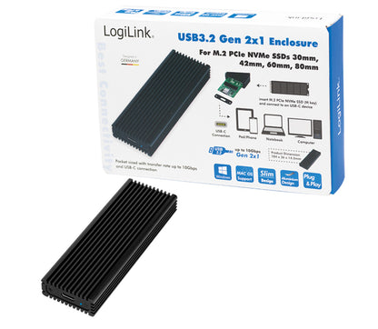 Box Esterno SSD USB3.2 Gen 2x1 USB-C PCIe NVMe