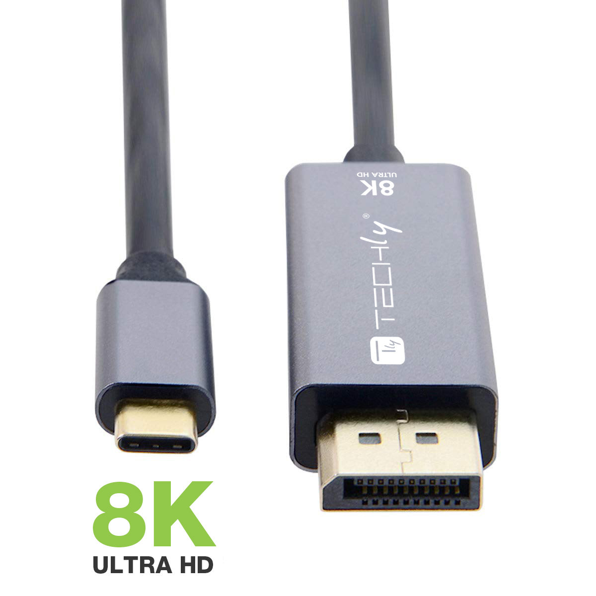 Cavo Adattatore USB-C 3.2 a Displayport 1.4 8K@60Hz 1,8 m