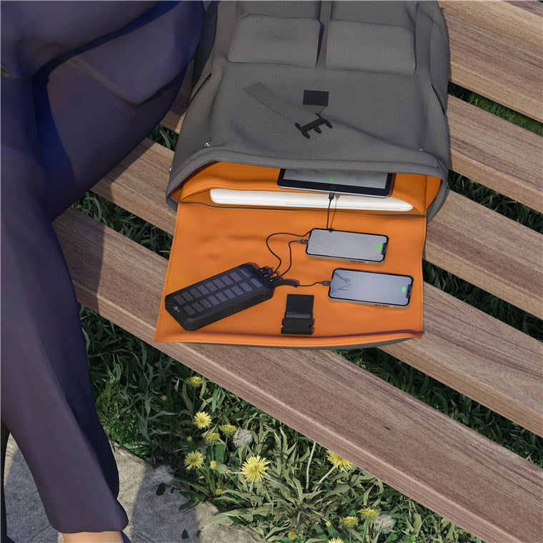 Caricabatterie a Ricarica Solare Rapida 20.000 mAh USB-C PD QC3.0