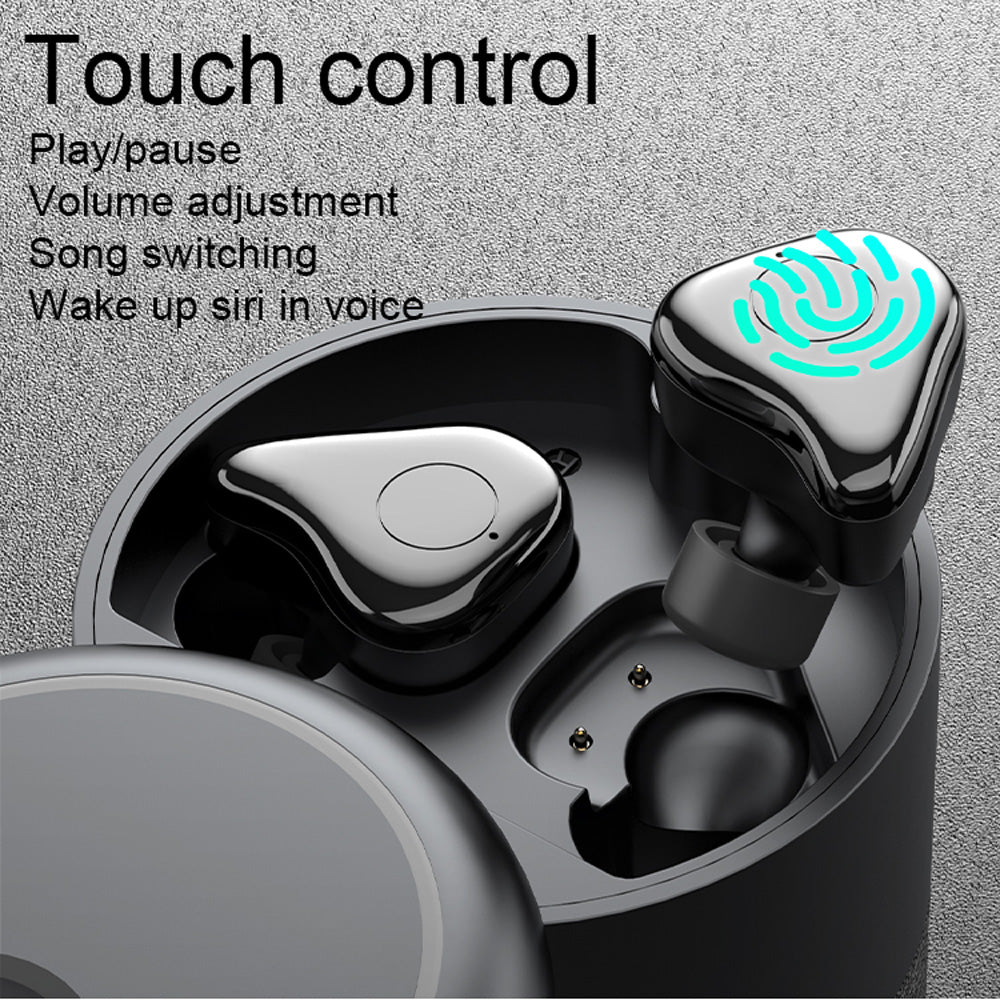 Altoparlante BT v5.1 con Auricolari Wireless e Custodia di Ricarica 2 in 1