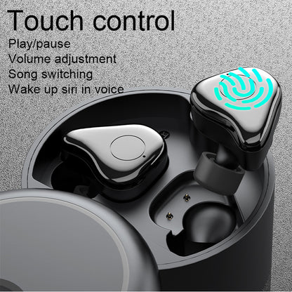 Altoparlante BT v5.1 con Auricolari Wireless e Custodia di Ricarica 2 in 1