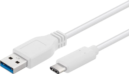 Cavo USB3.2 A Maschio USB-C Maschio 1m Bianco
