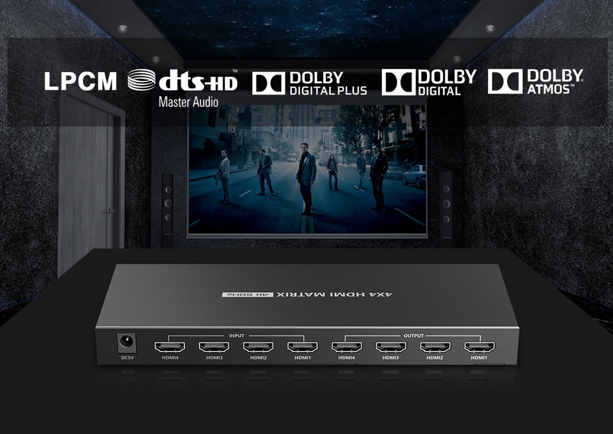 Switch Matrix HDMI2.0 4x4 4K@60 Hz