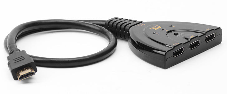 Switch Splitter HDMI 3x1 Pigtail 4Kx2K Compatto