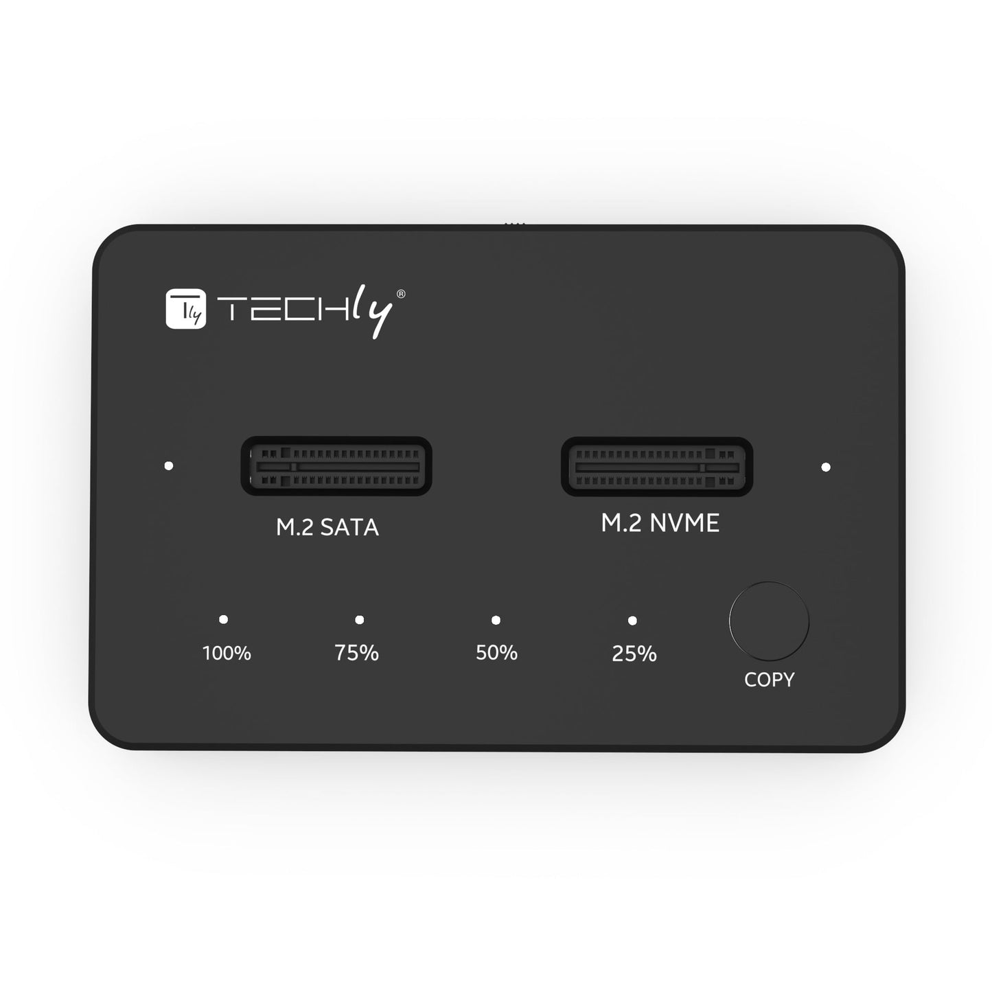 Docking Station Dual-Bay SSD M.2 NVME PCIe SATA 10 Gbps Duplicatori Clone Offline