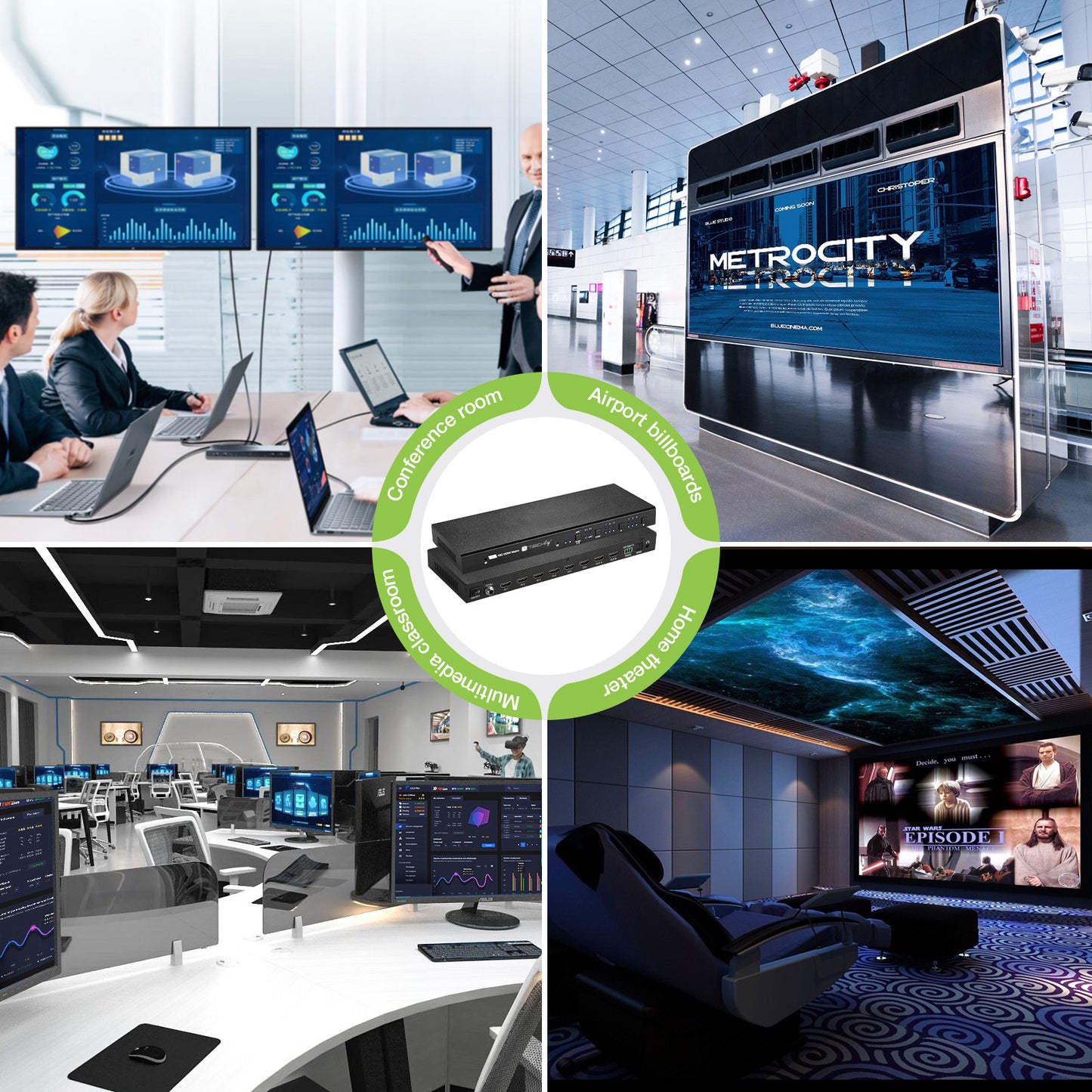 Matrix HDMI 2.0 6X 2 18Gbps 4k@60Hz con Audio e ARC