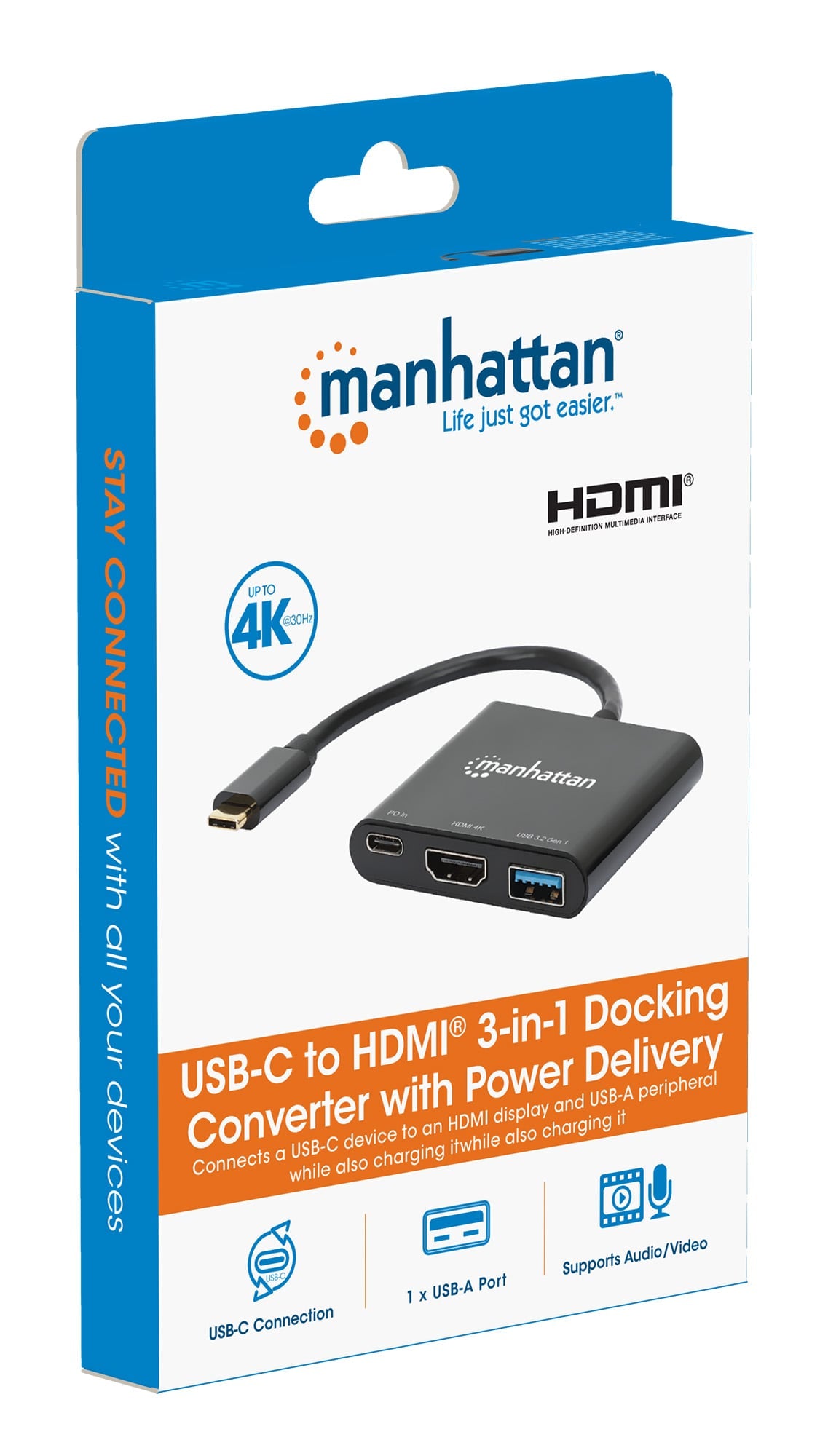 Docking Station USB-C a HDMI 3-in-1 con Power Delivery