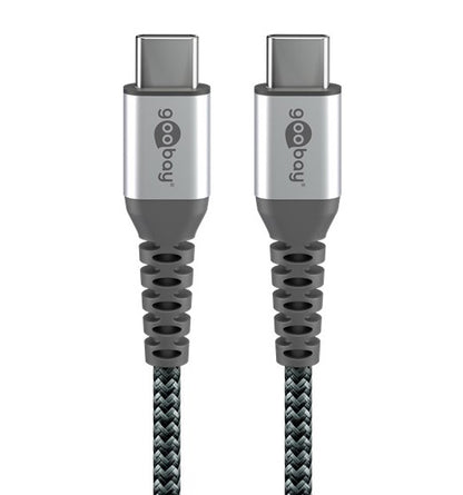 Cavo Tessile USB-C Maschio/USB-C Maschio 0,5 m Grigio