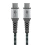 Cavo Tessile USB-C Maschio/USB-C Maschio 0,5 m Grigio