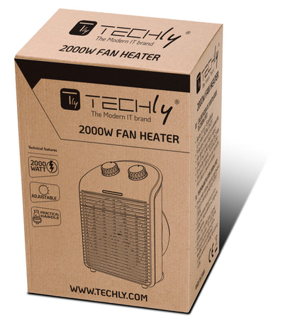 Termoventilatore Portatile 2 Regolazioni di Riscaldamento con Ventilazione IP21 2000W