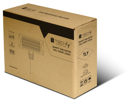 Stufetta da Parete al Quarzo per Interno Esterno IP24 2400W