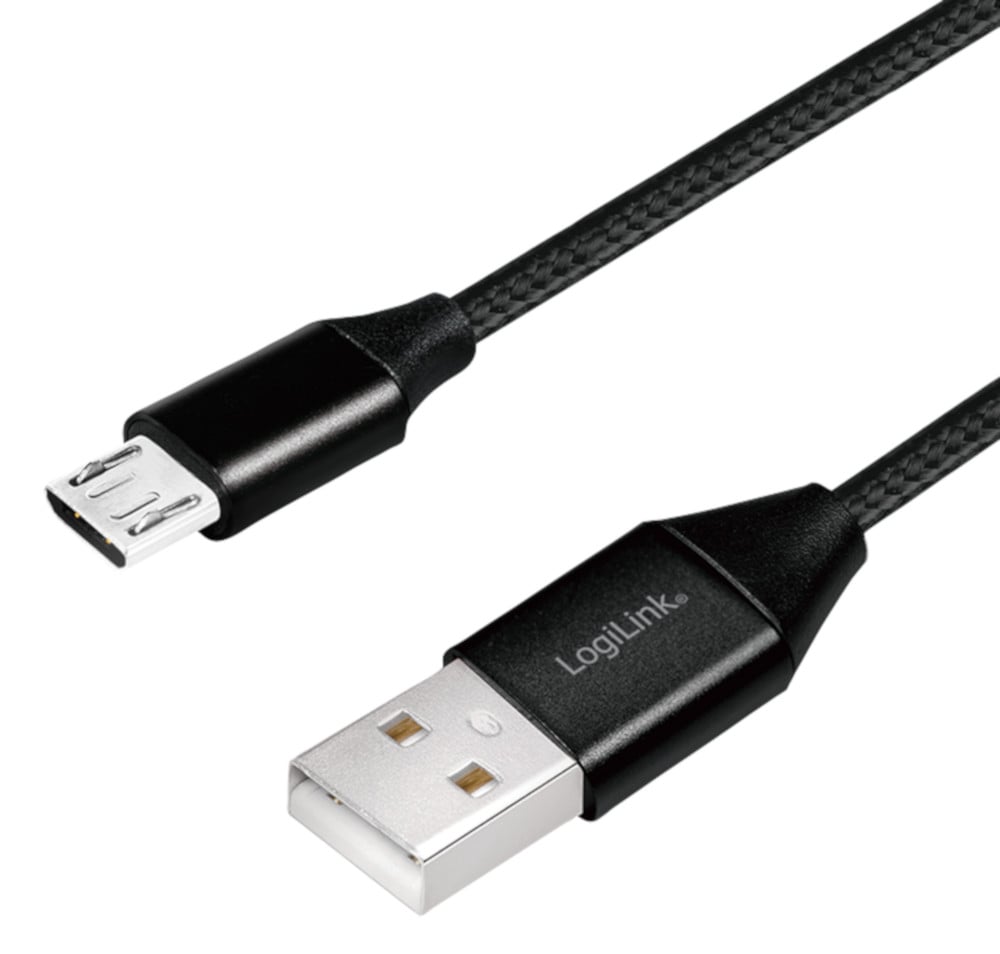 Cavo USB Micro-B Maschio/USB-A Maschio 0,3 m Nero