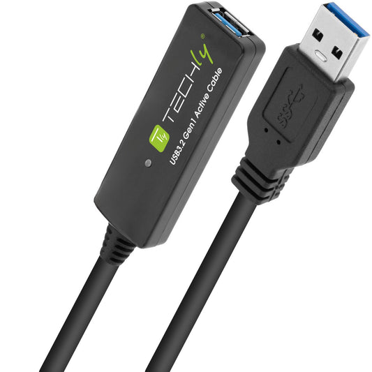 Cavo Prolunga Attivo USB3.2 SuperSpeed+ Estensore di Segnale 10m Nero