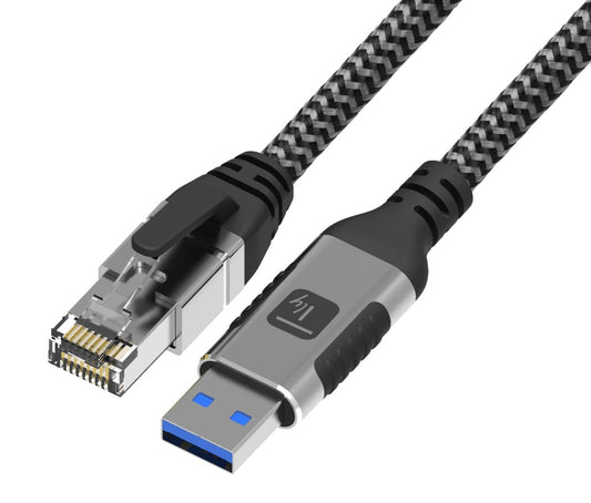 Cavo USB 3.2 Tipo A Maschio a Ethernet RJ45 Maschio 5m