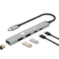 Hub USB 3.2 a 5 porte USB-A/USB-C Slim in Metallo