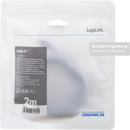 Cavo USB-C Maschio/Maschio E-mark PD Display 1m