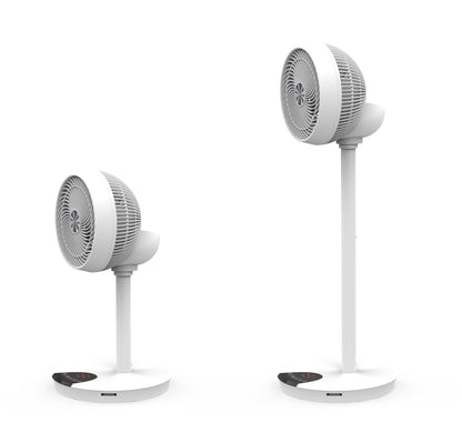 Ventilatore 9'' 2 in 1 con Piantana a 2 Altezze 12 Velocità con Telecomando Oscillazione a 720&deg; e Timer