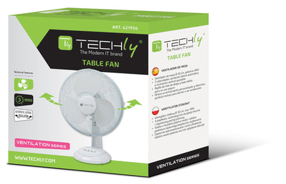 Ventilatore Rotante da Tavolo Diametro 30 cm a 3 Velocità