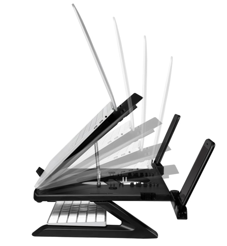 Supporto per Notebook e Tablet 10-15.6'' Ergonomico Nero