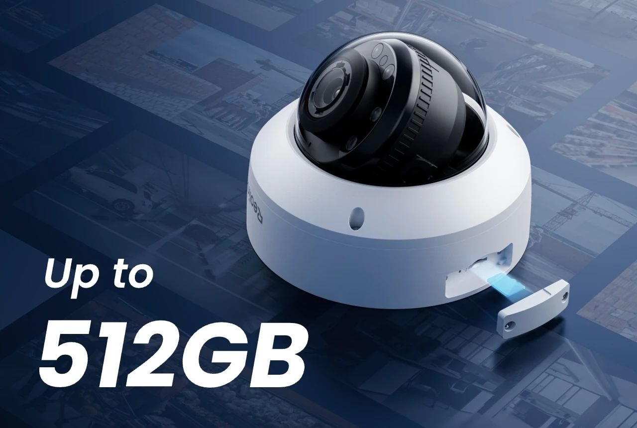 Telecamera Dome PoE Antivandalo IK10 4K con Zoom Ottico 5X, RP-PCV8MZ