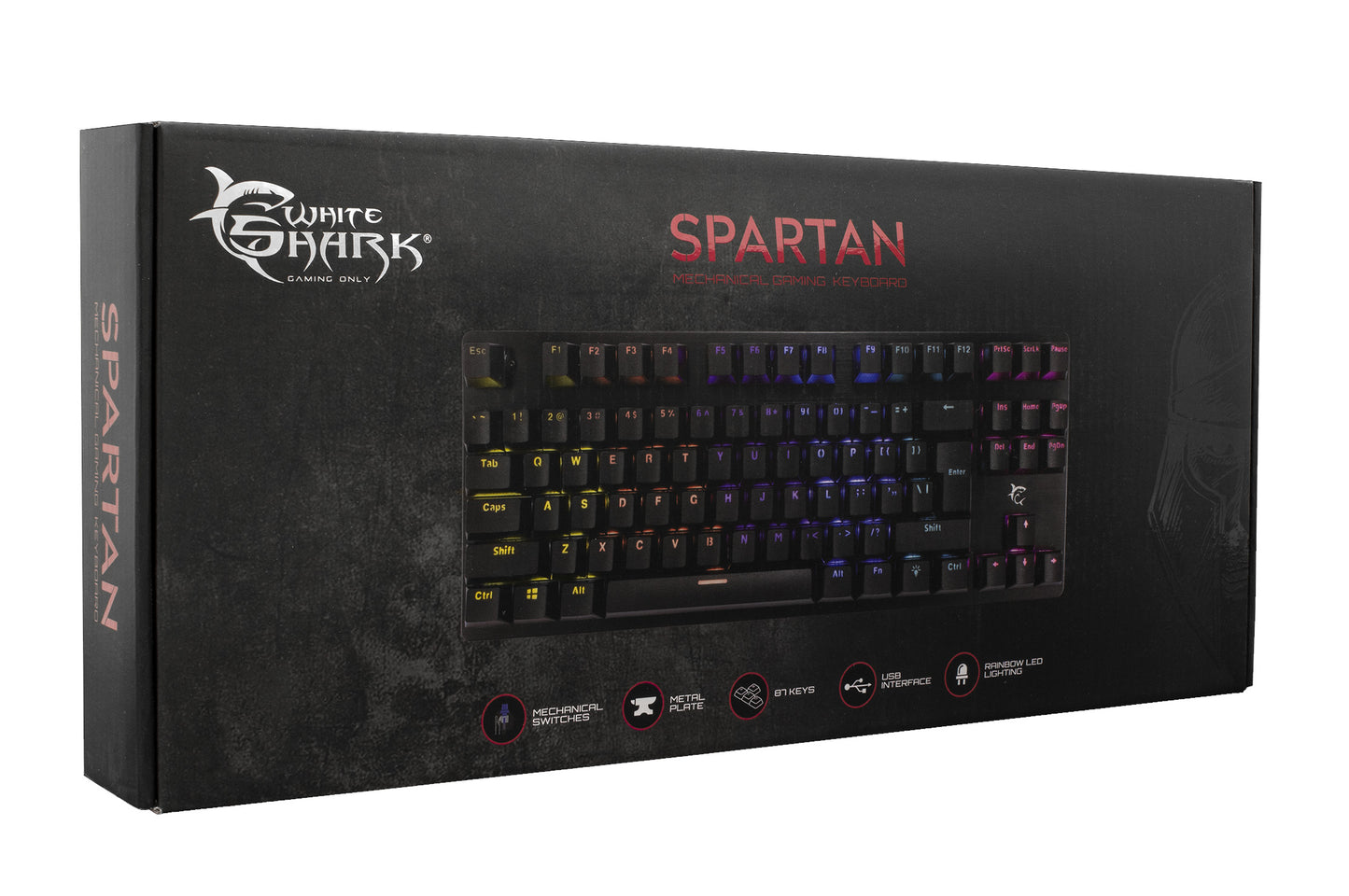 Tastiera Gaming Meccanica in Metallo RGB LED SPARTAN GK-1925
