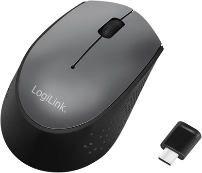 Mouse Ottico Wireless Ricevitore USB-C 1200 Dpi Nero