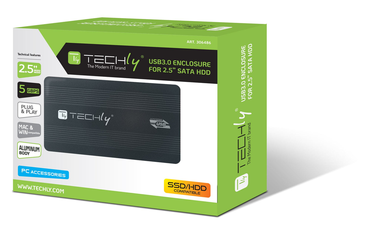 Box esterno HDD/SSD SATA 2.5'' USB 3.0