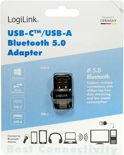 Adattatore Bluetooth 5.0 USB 3.2 USB-A e USB-C