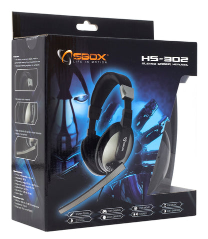 Cuffie Gaming con Microfono Nero HS-302