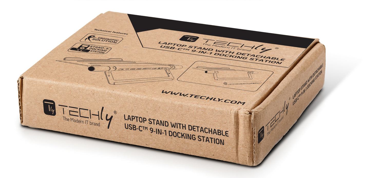 Docking Station USB-C 9 in 1 Hub USB3.1 Stand per Notebook Pieghevole