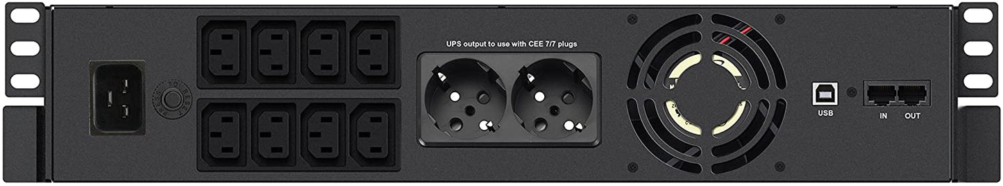 Gruppo di Continuità UPS X4 3000VA Line Interactive a Rack Nero