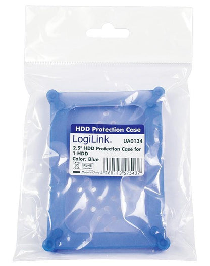 Scatola di Protezione per 1 HDD 2,5'' in Silicone Azzurro