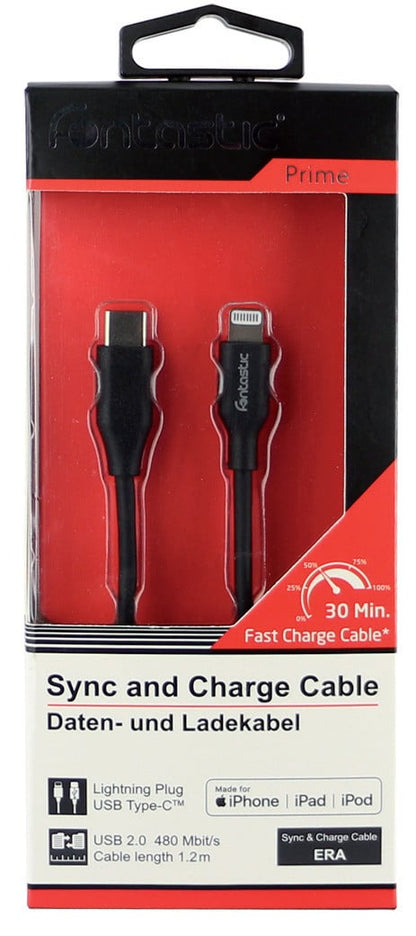 Cavo Dati Era USB-C a Lightning 1.2m Nero