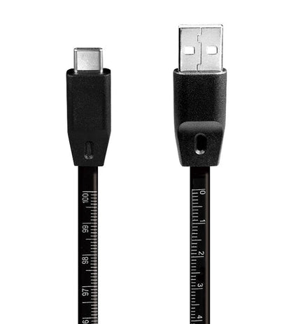 Cavo SuperSpeed USB-C Maschio/USB-A Maschio con Misuratore 1m Nero