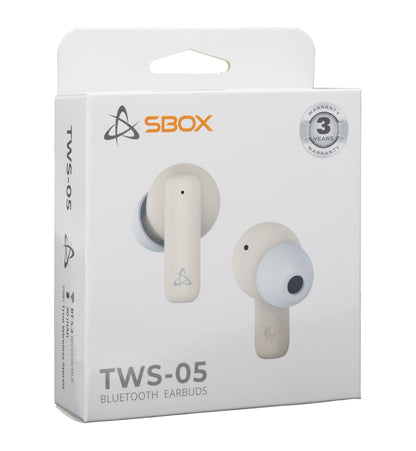 Auricolari Bluetooth v5.4 con Custodia di Ricarica EB-TWS05 Beige