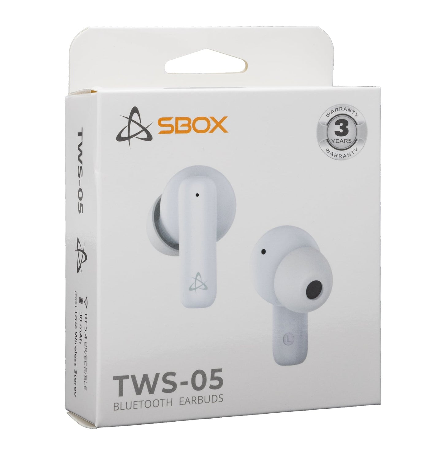 Auricolari Bluetooth v5.4 con Custodia di Ricarica EB-TWS05 Bianco