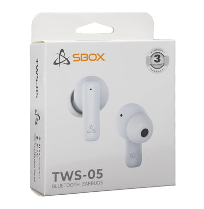 Auricolari Bluetooth v5.4 con Custodia di Ricarica EB-TWS05 Bianco