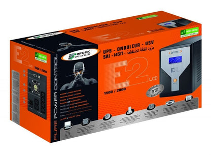 Gruppo di Continuità UPS E2 2000VA LCD Line Interactive Onda Sinusoidale
