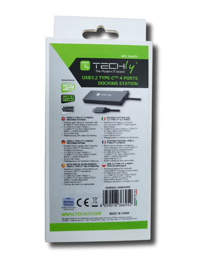 Docking Station USB3.2 Type-C a 3 Porte USB e 1 HDMI