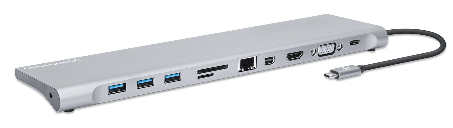 Docking Station USB-C 11-in-1 triplo monitor con MST