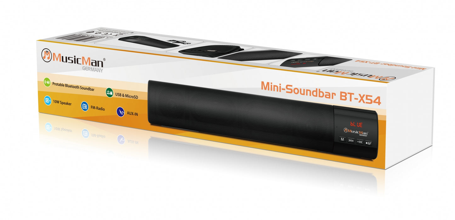 Mini Soundbar Bluetooth V5.1, BT-X54