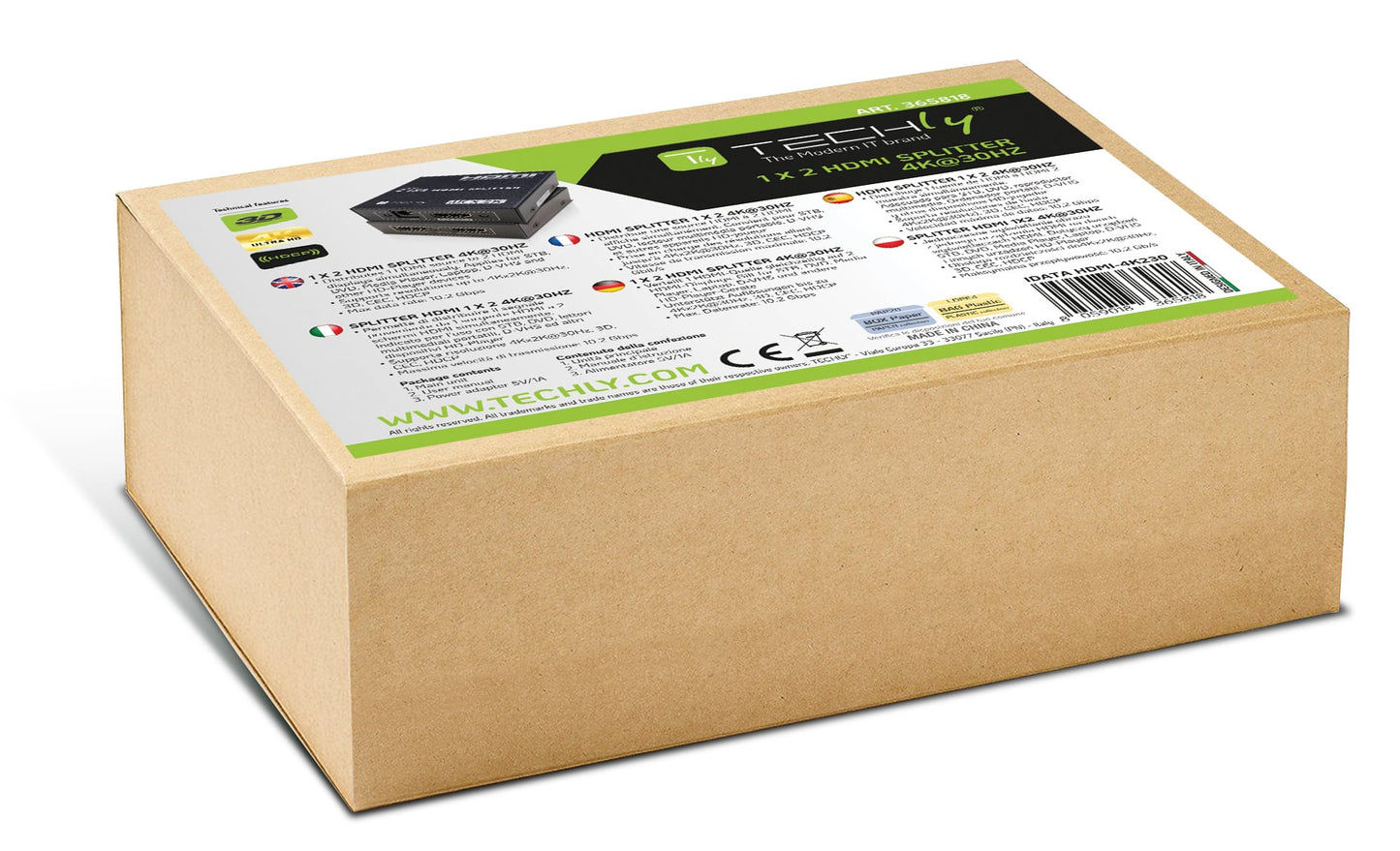 Splitter HDMI 4K UHD 3D a 2 vie