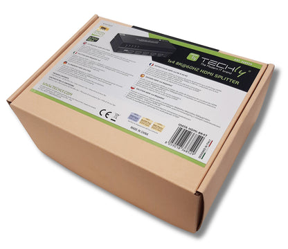 Splitter HDMI 8K UHD 3D 60Hz 4 vie CEC SPDIF Ottico