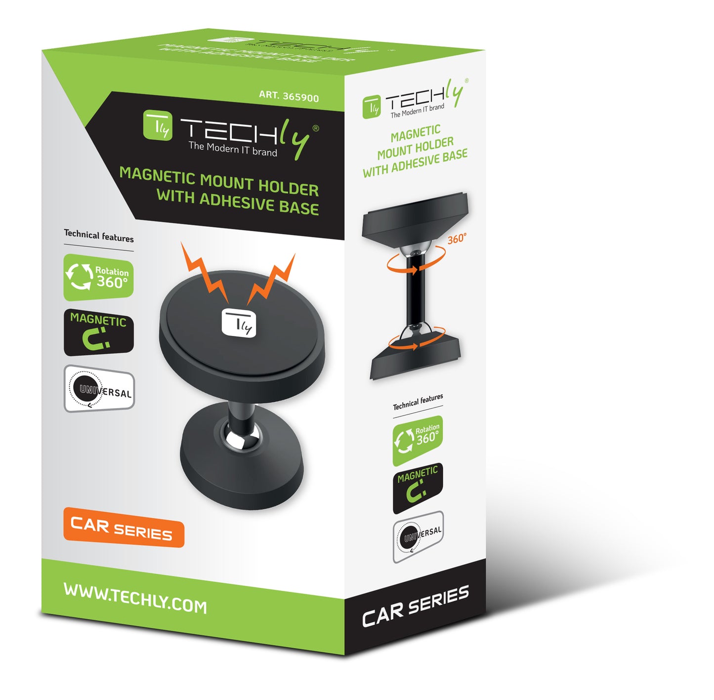 Supporto Smartphone Magnetico con Doppio Snodo Metallico 360°