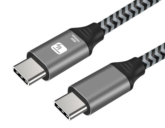 Cavo USB-C Maschio 3.2 / USB-C Maschio 3A 60W 0,5m Alluminio
