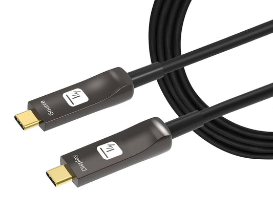 Cavo Audio/Video Ottico Attivo USB-C&trade; M/M AOC Fibra Ottica 4K 30m